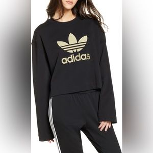 Adidas Originals Trefoil boxy crewneck sweatshirt